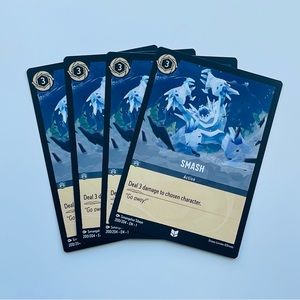 📍 5/$20 4x Disney Lorcana: First Chapter Smash 200/204 Non-Foil Uncommon Cards